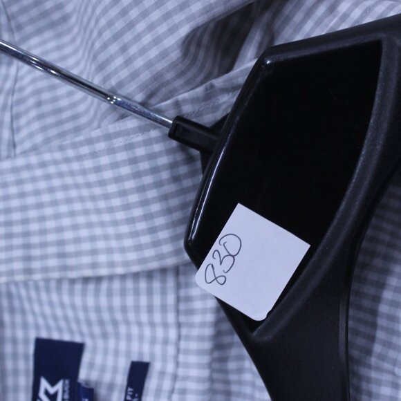 Cutter & Buck Gray Gingham Men's Shirt - Picture 8 of 9
